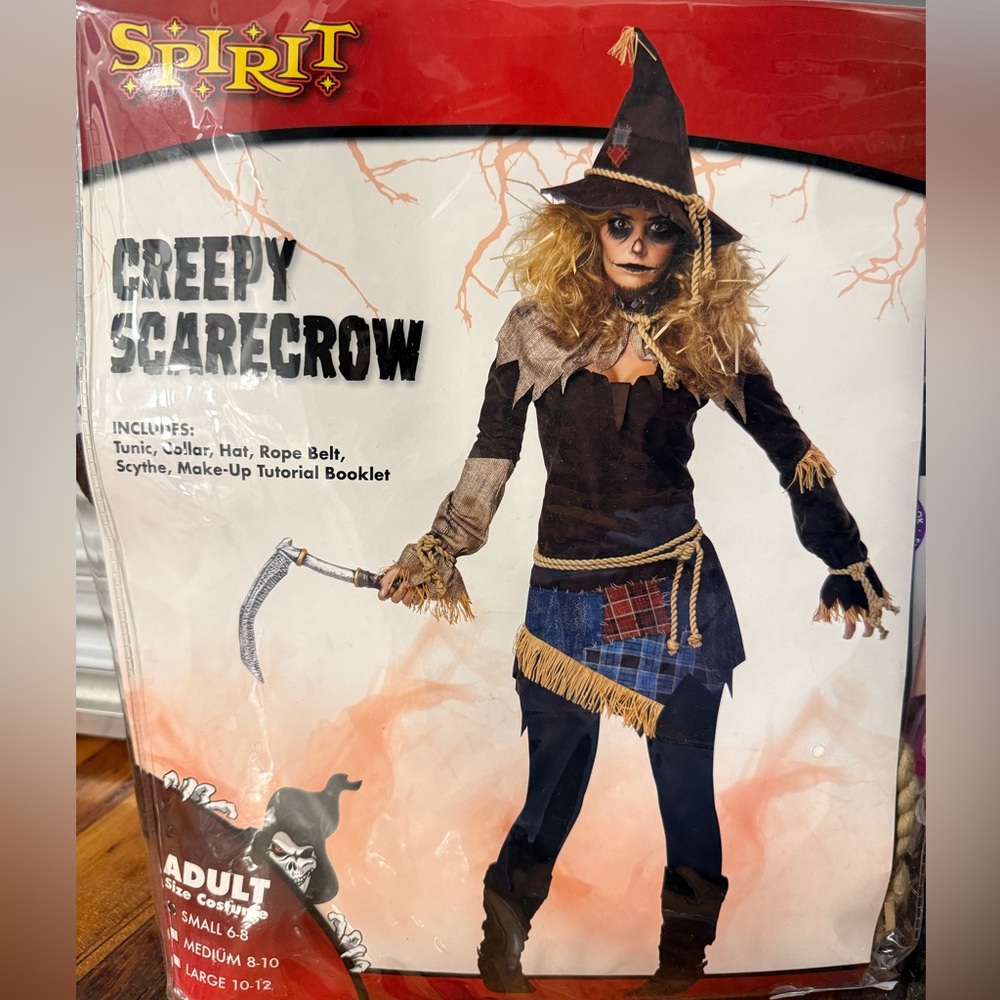 Never Worn Creepy Scarecrow Women's Small Costume